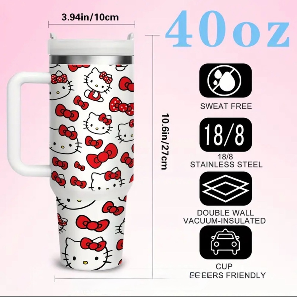 Hello Kitty Red and White Travel Mug